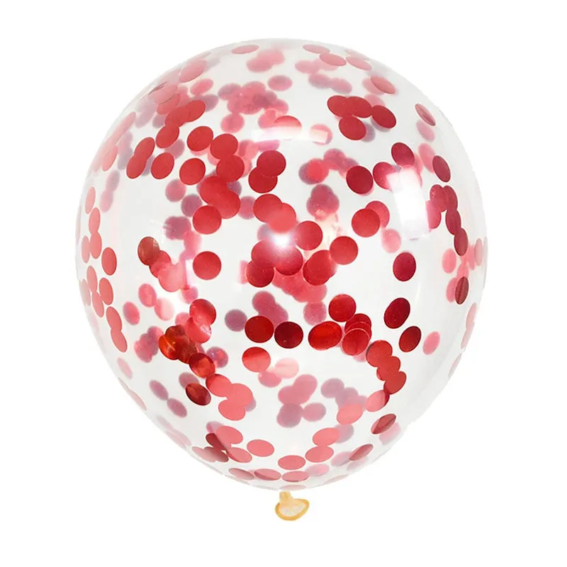 5/10/20pcs Gold Confetti Latex Balloons Glitter Clear Transparent Helium Balloon Wedding Baby Shower Birthday Party Decorations