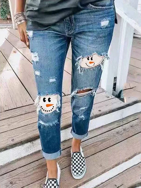 Women Bottoms Jeans Graphic