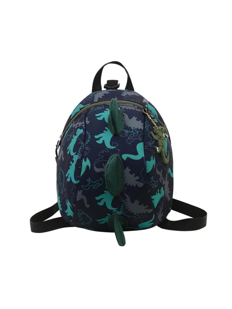 Children Cartoon Dinosaur 3D Backpack Kindergarten Small Handbags (Blue)