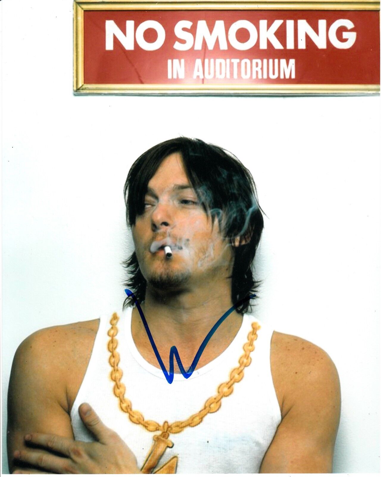 NORMAN REEDUS SIGNED THE WALKING DEAD Photo Poster painting UACC REG 242 (2)