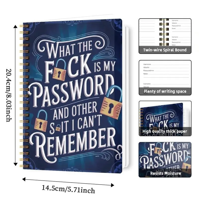 1pc Simple Password Book, Minimalist Advanced Address Password Manager With Website Password Quick Access Username And Password Storage Perfect For Home Office Internet Computer Logins, Great Holiday Gifts 1pc Simple Password Book, Minimalist Advanced Address Password Manager With Website Password Quick Access Username And Password Storage Perfect For Home Office Internet Computer Logins, Great Holiday Gifts