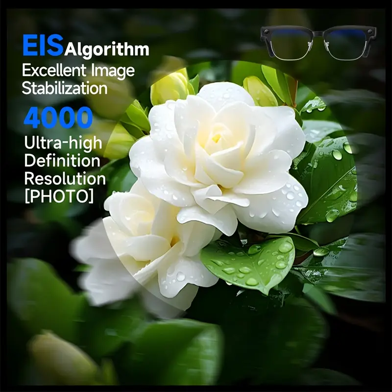 smart glasses with, real-time translation & 1080p hd camera - 8mp ultra-wide, dual-mic noise reduction, - ic, compatible with smartphones/tablets for vlogging, travel, video calls & multi-language Product details 9