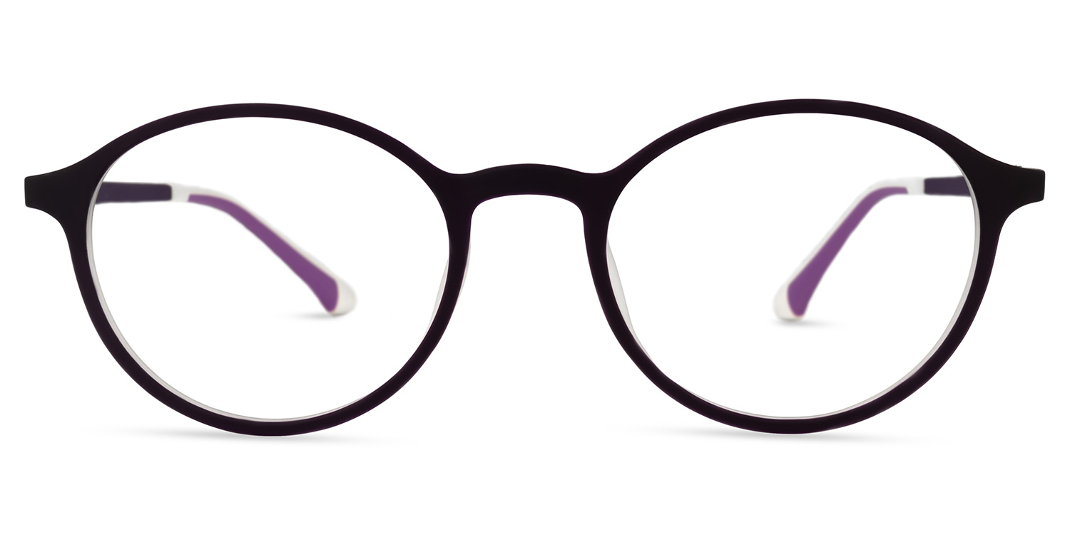 Chyna Lila Rund Brille Lila