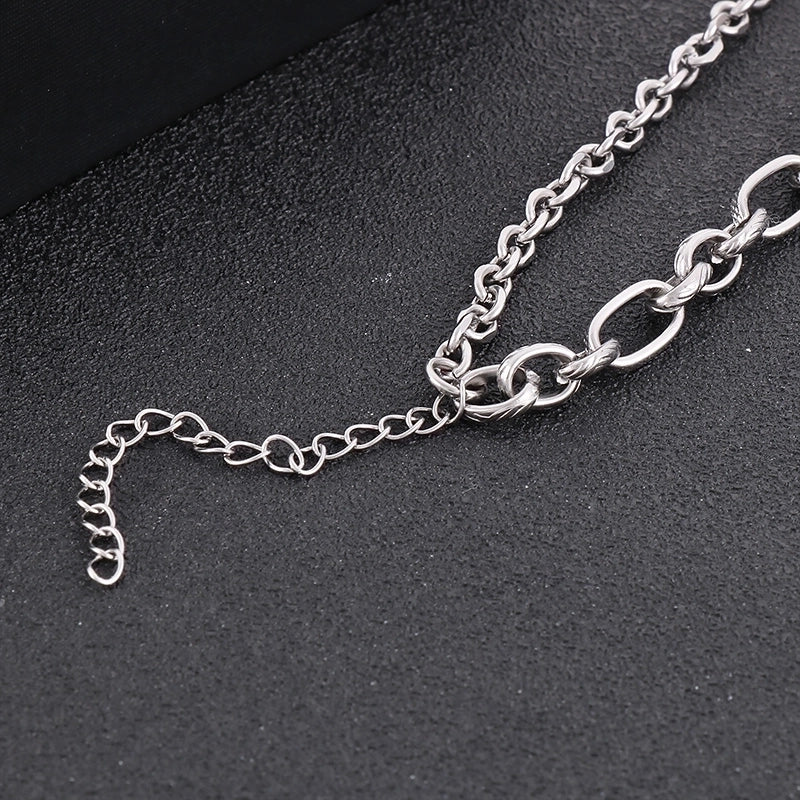 Hip-hop Solid Color Titanium Steel Men’s Bracelets