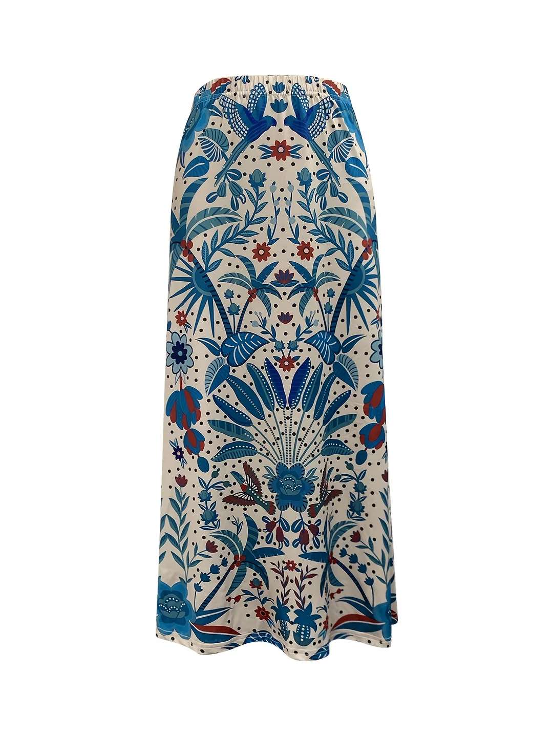 Fashionable Vacation Style Plant Printed Casual Skirt | IFYHOME