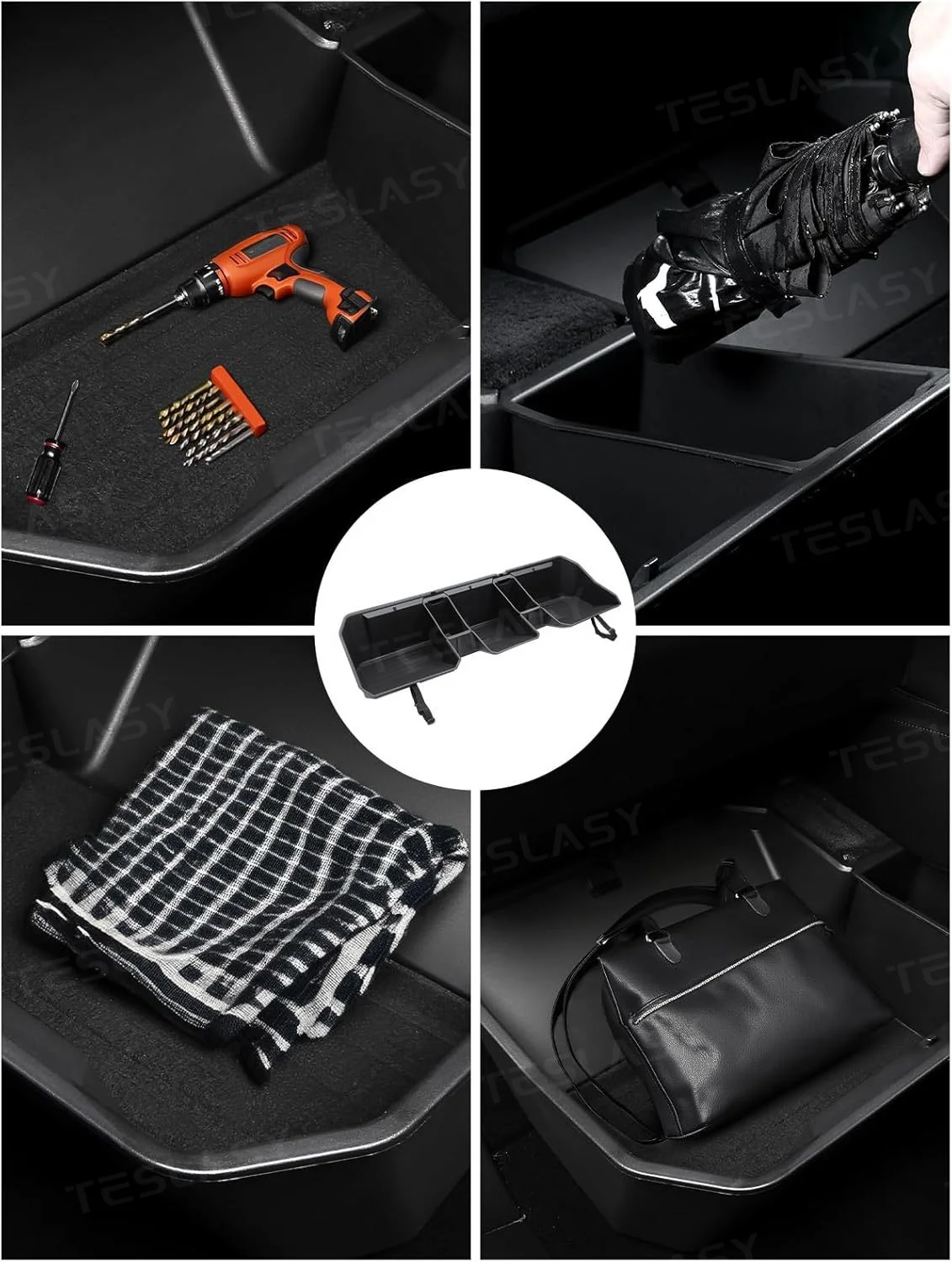 Marretoo Truck Under Seat Storage Organizer Foldable Replacement For 2019-2025 Chevy Silverado 1500/GMC Sierra 1500/2500HD/3500HD, Double & Crew Cab Underseat Tool Box For Silverado/Sierra Accessories
