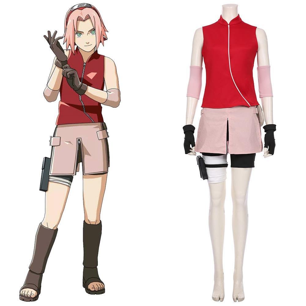 NARUTO-Haruno Sakura Cosplay Kostüm Halloween Karneval Kostüm