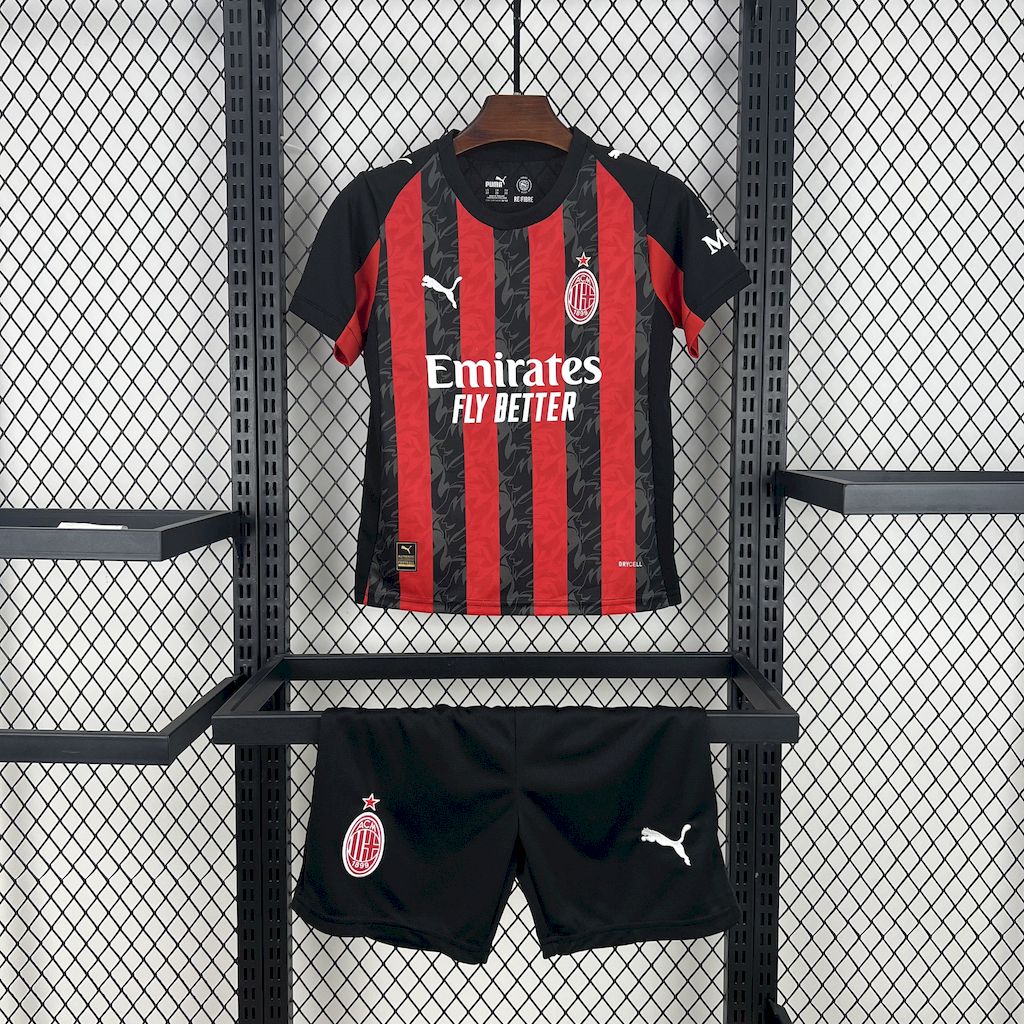 AC Milan Kit Enfant Maillot Foot 2025 2026 Maillot De Fou, site maillot de foot pas cher