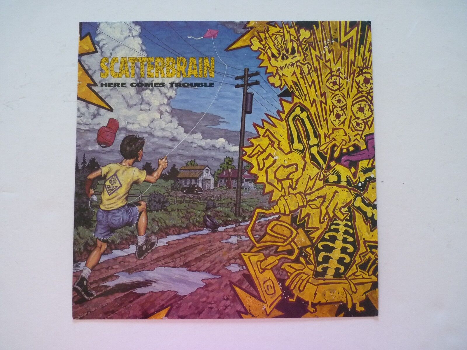 Scatterbrain Here Comes Trouble LP Record Photo Poster painting Flat 12x12 Poster