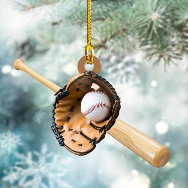 Baseball Custom Name Ornament