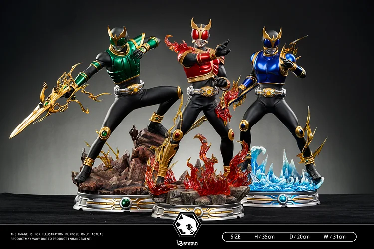 LB Studio - Kamen Rider Series 2 Kamen Rider Kuuga Blue Dragon Form & Sublimation Form Statue(GK)-