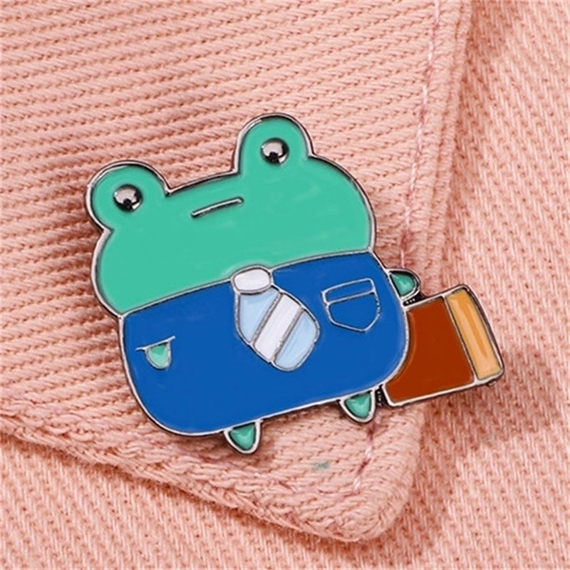Cartoon Style Cute Frog Alloy Stoving Varnish Unisex Brooches