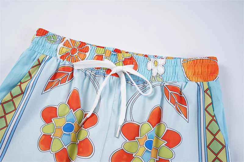 Casablanca 2023 new silk short-sleeved shirt