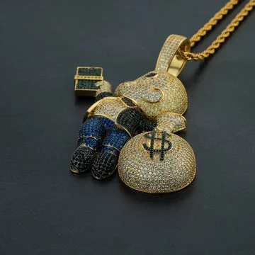 MoneyBoy Iced Pendant (24 inches)