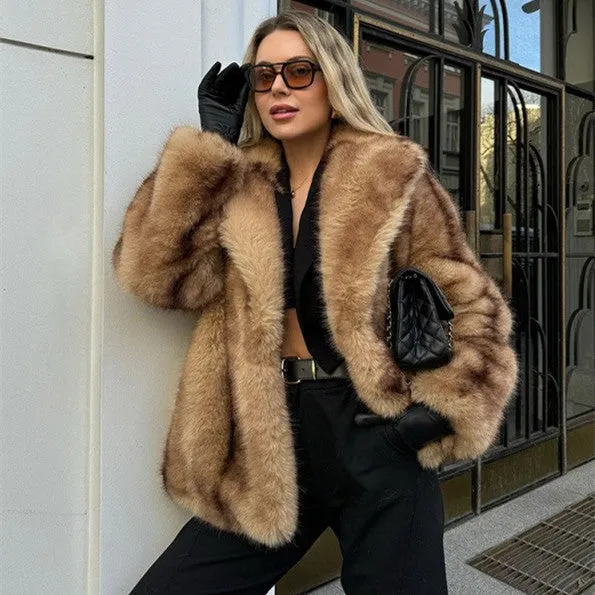 Women&rsquo;s Short Faux Fur Coat &ndash; Chic, Cozy & Luxurious