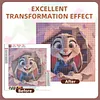 Diamond Painting -DIY Round Drill Cartoon Judy Hopps Happy Tear-Out