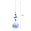 Crystal Bauhinia Gourd Pendant Drop Home Garden Car Decor (A)