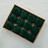 12PCS Velvet 8CM Christmas's Tree Decor Hanging Balls Set