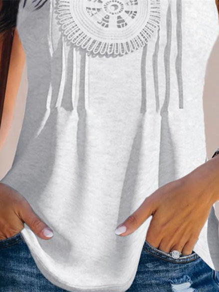 Simple Sleeveless White Plain Cami