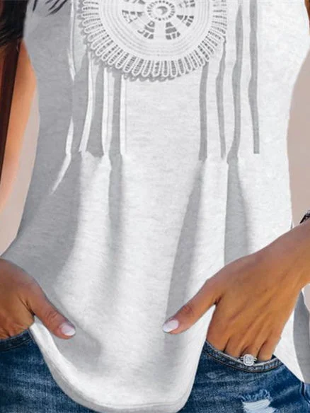 Simple Sleeveless White Plain Cami