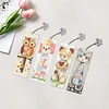 4Pcs DIY Animal Diamond Painting Bookmarks