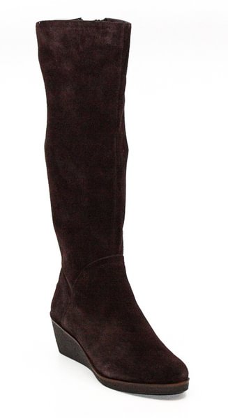 Aerosoles | Binocular Suede Tall Wedge Boots | Brown - Life is Beautiful for You - SheChoic
