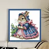 Peter Rabbit Partial Stamped Cross Stitch Kit 14CT 2 Strands 25x23cm DIY Embroidery Needlepoint