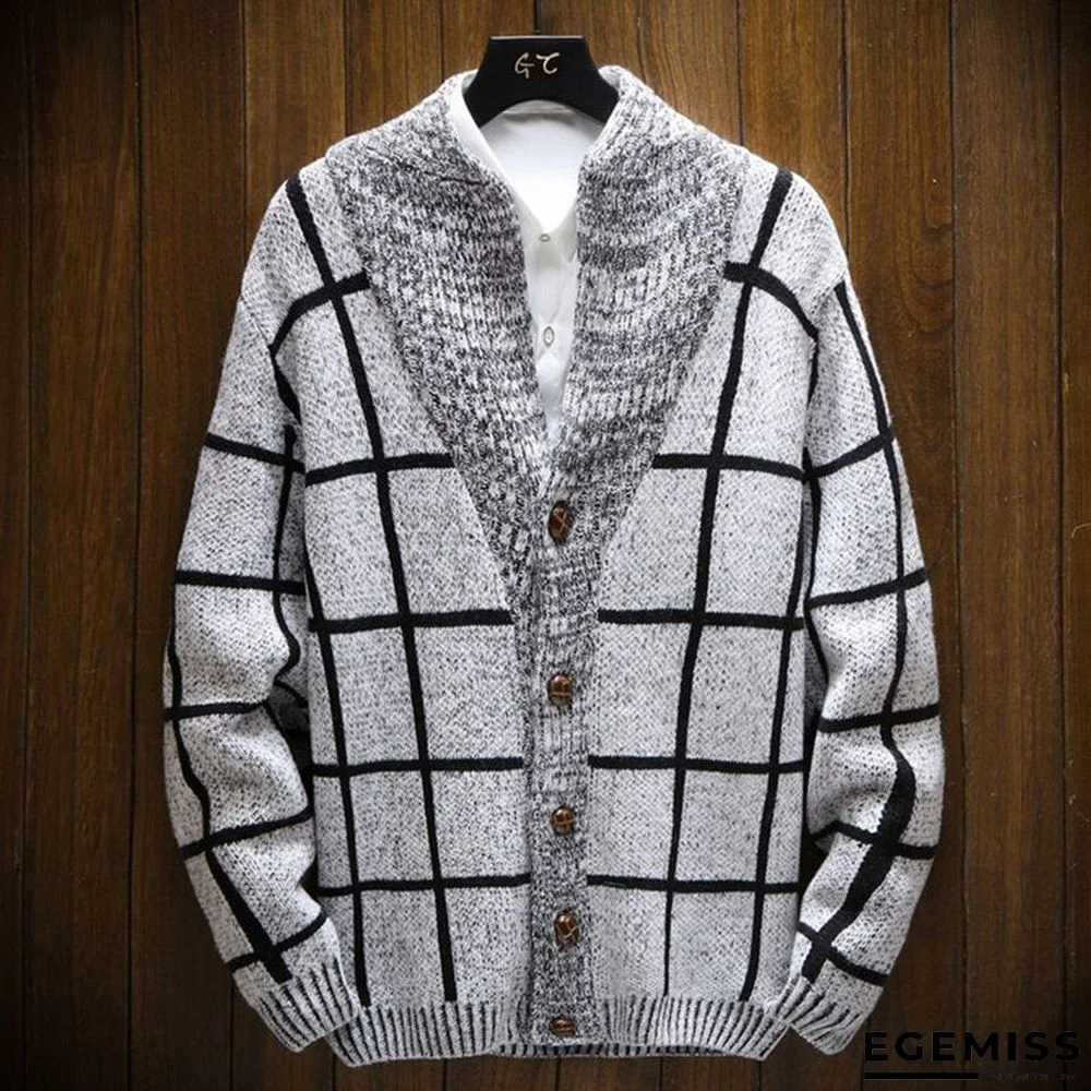 Knitted Single Breasted Cardigan Men's Sweater | EGEMISS