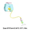 Interactive Cat Hanging Toys USB Charging Self-Play Pet Chase Toy Swing Feather Auto-Rebound Cat-Teasing Tool for Relieve Boredom Burn Energy