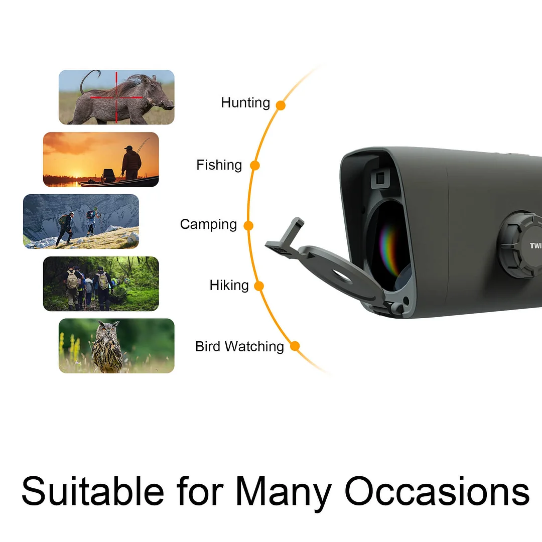 Monocular Full Color - Night Vision Monocular 5-15x40mm Digital Optics Monocular for Camping Hunting & Fishing