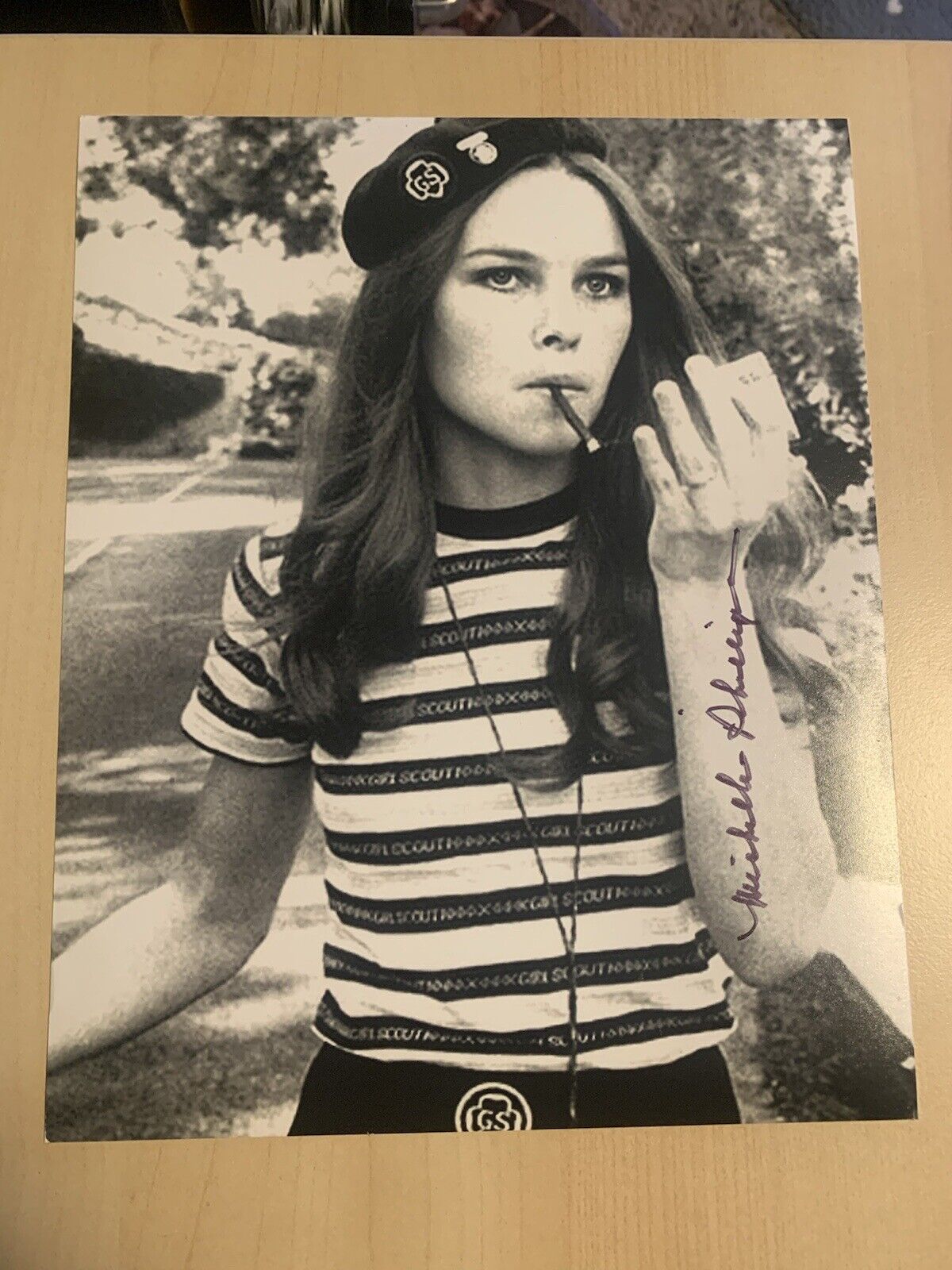 MICHELLE PHILLIPS SIGNED 8x10 Photo Poster painting AUTOGRAPHED THE MAMAS & THE PAPAS SINGER COA