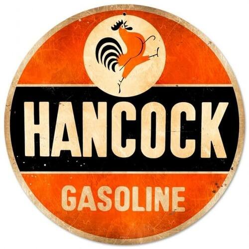 Gasoline- Round Shape Tin Signs/Wooden Signs - 30*30CM