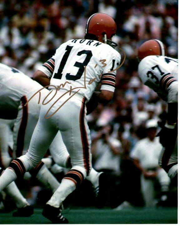 DON HORN signed autographed 8x10 NFL CLEVELAND BROWNS Photo Poster painting