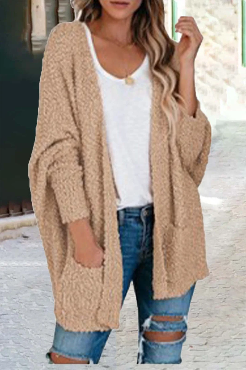 Casual Daily Solid Doll Sleeve Cardigan(6 Colors)