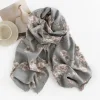 Rose Floral Autumn Winter Shawl Scarf