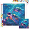 Diamond Painting -DIY Full Square Drill Sea Turtle(45*45CM)