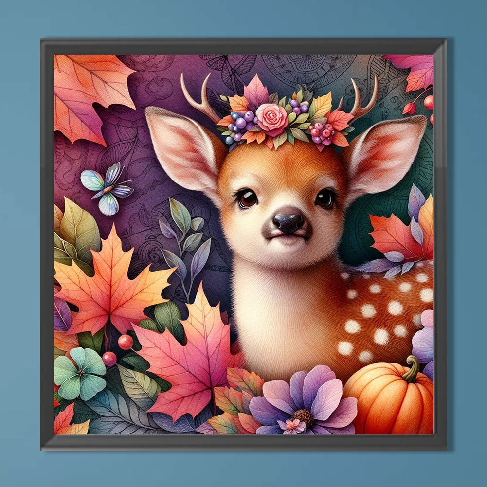 Diamond Painting - Full Round Drill - Autumn Elk(Canvas|40*40cm)