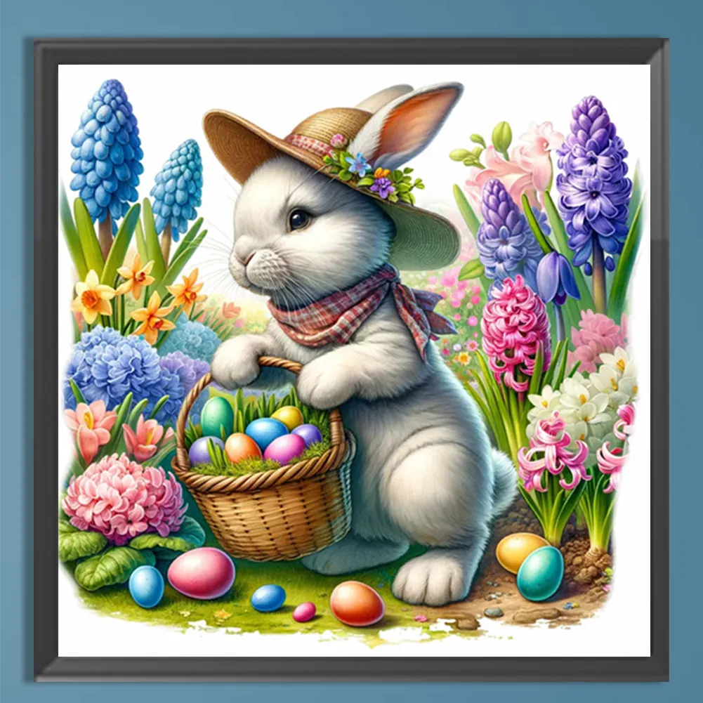 Diamond Painting - Full Square Drill - Easter Rabbit(Canvas|35*35cm)