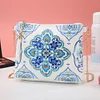 DIY Special Shaped Diamond Painting Leather Crossbody Bag Chain Makeup Bags