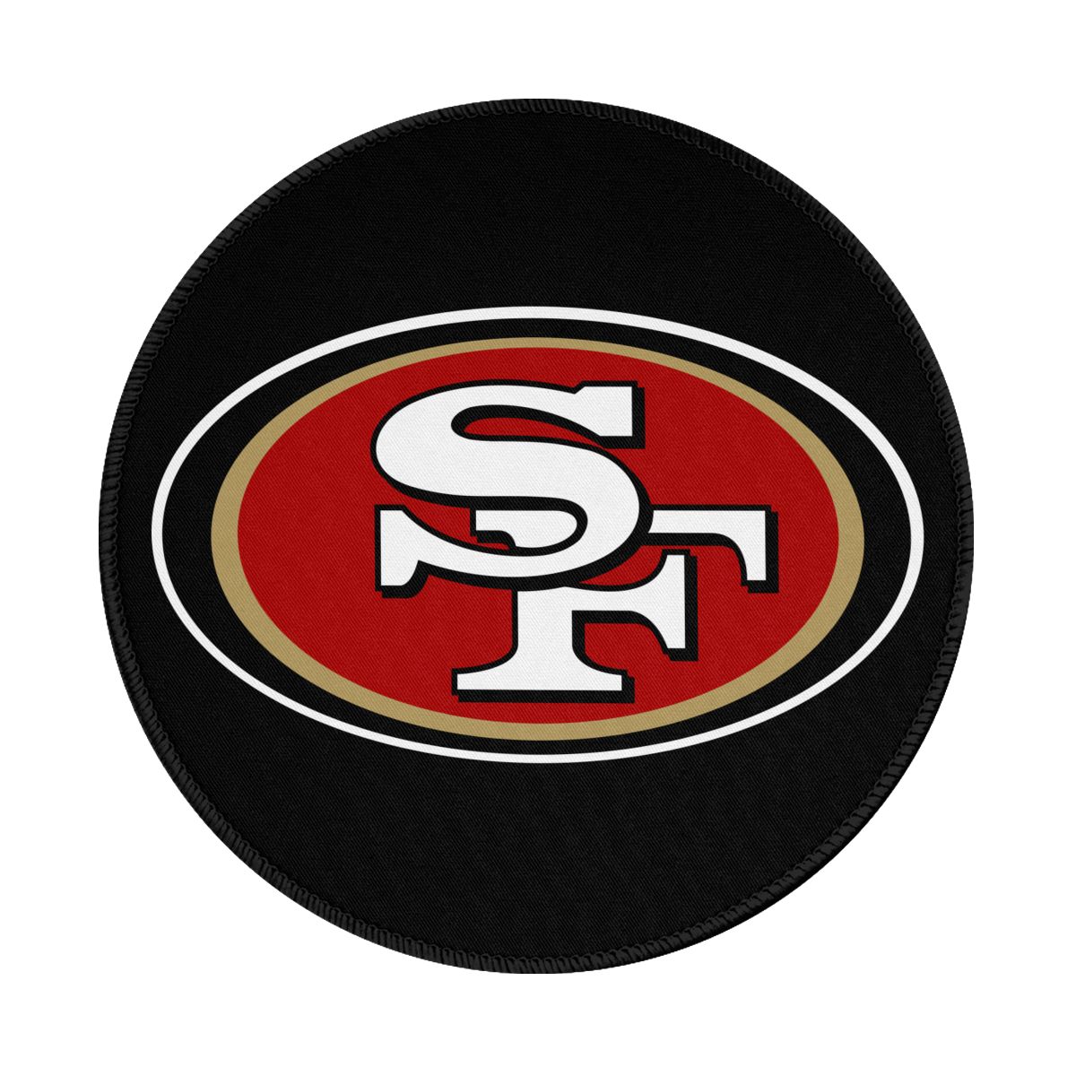 San Francisco 49ers Round Non-Slip Thick Rubber Modern Gaming Mousepad