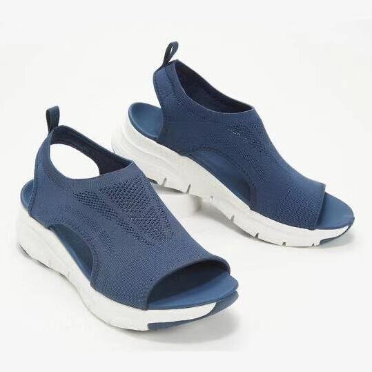 Qjong Plus Size Women's Shoes Summer 2022 Comfort Casual Sport Sandals Women Beach Wedge Sandals Women Platform Sandals Roman Sandals