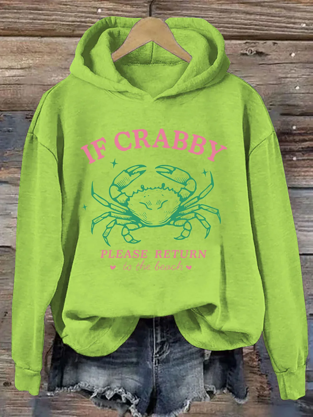If Crabby Return To The Beach Hoodie