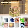 Tulip Night Light Handmade DIY Magic Cube Tulips Flower Table Lamp and Mirror Home decor Gift