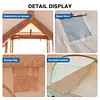 [US Local Warehouse] Inflatable Camping Tent with Pump Waterproof Oxford Blow Up Tent for Outdoors