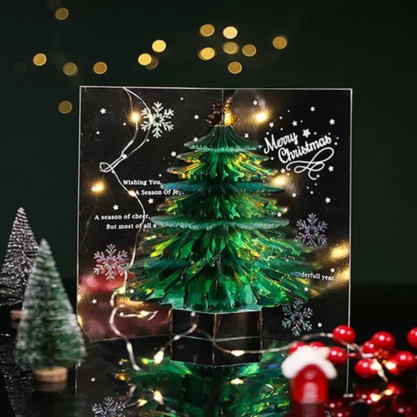 Special 3D Christmas Handmade Cards🎄 - tree - Codlins