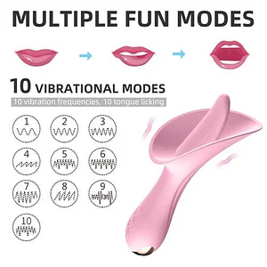 Pink Incense Licking Vibrator For Women - Upgraded Extend Tongue Design for Intense Pleasure