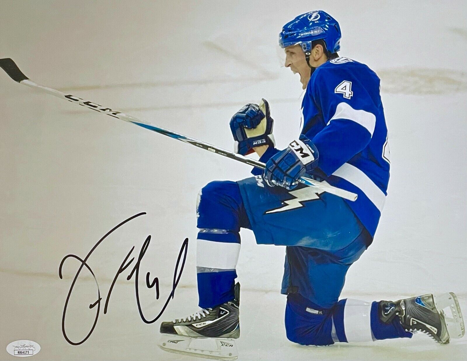 VINCENT LECAVALIER Autograph SIGNED 11x14 Photo Poster painting Tampa Bay LIGHTNING JSA CERTED