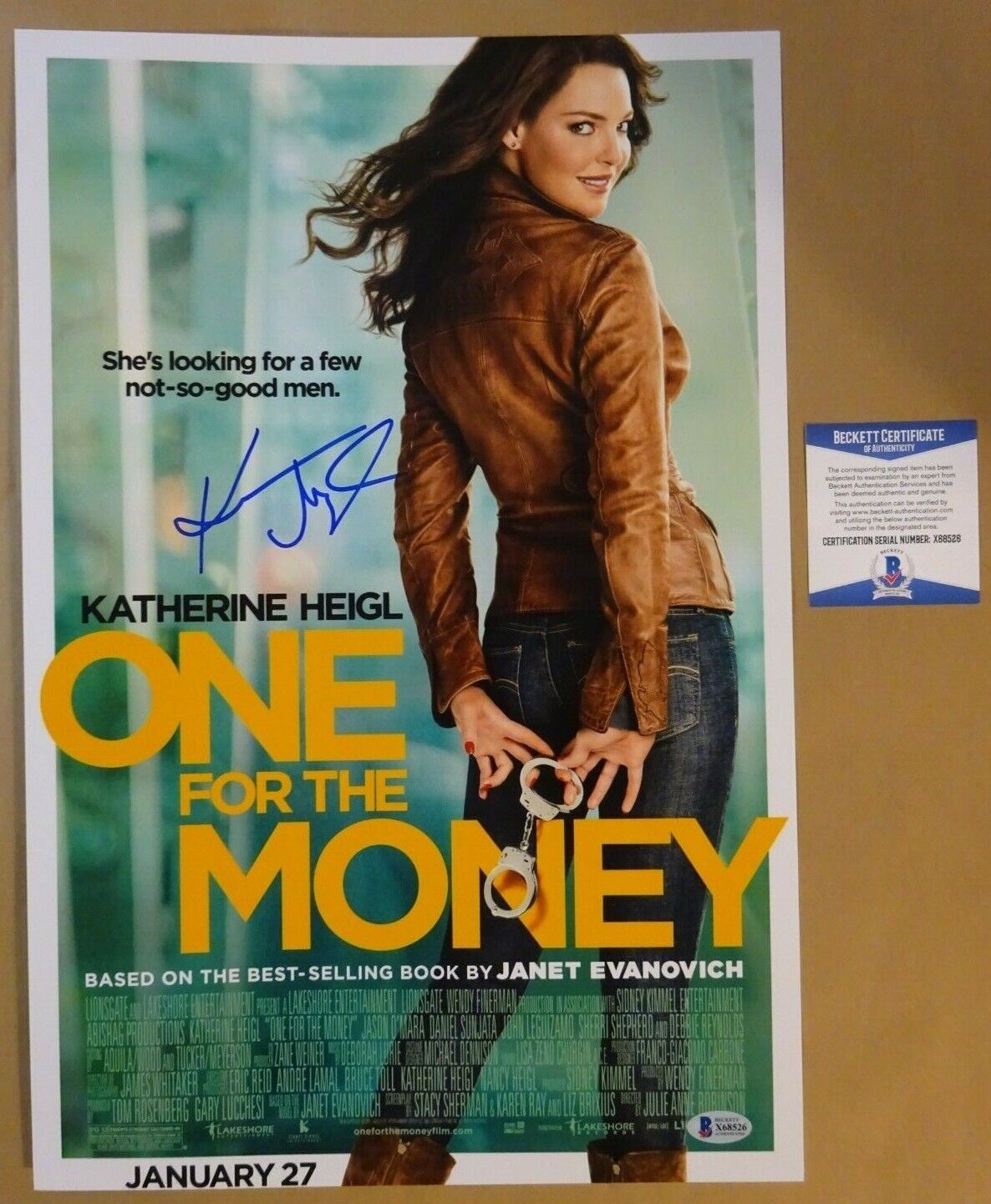 Signed KATHERINE HEIGL Autographed ONE FOR THE MONEY 12x18 Photo Poster painting BECKETT BAS COA