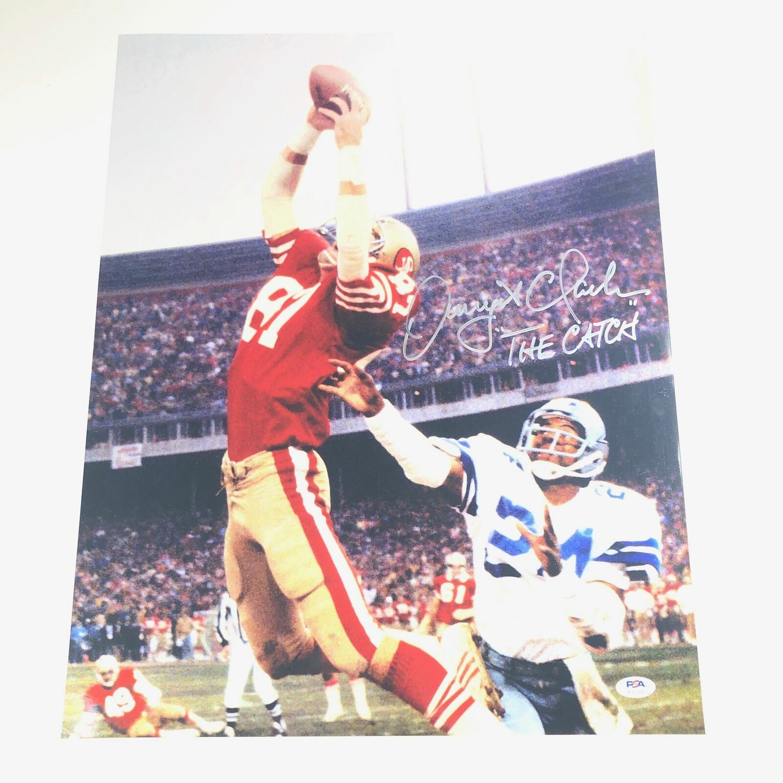 DWIGHT CLARK signed 16x20 Photo Poster painting PSA/DNA San Francisco 49ers Autographed