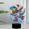Acryl Weihnachten Dinosaurier doppelseitig - 5d DIY Bastellampe